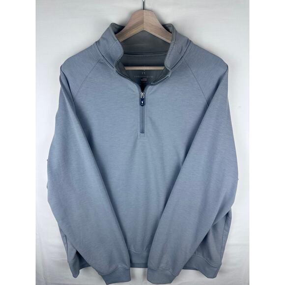 Fairway & Greene Men's Size XXL Quarter Zip 1/4 Zip Pullover Sweatshirt - Picture 2 of 8